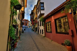 Yağlıboya Tablo Görünümündeki Tarihi Odunpazarı Evleri