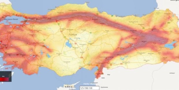 Türkiye'nin deprem haritası güncellendi